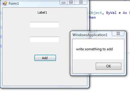 Image intitulé du Programme en Visual Basic .NET (vb.NET Étape 19